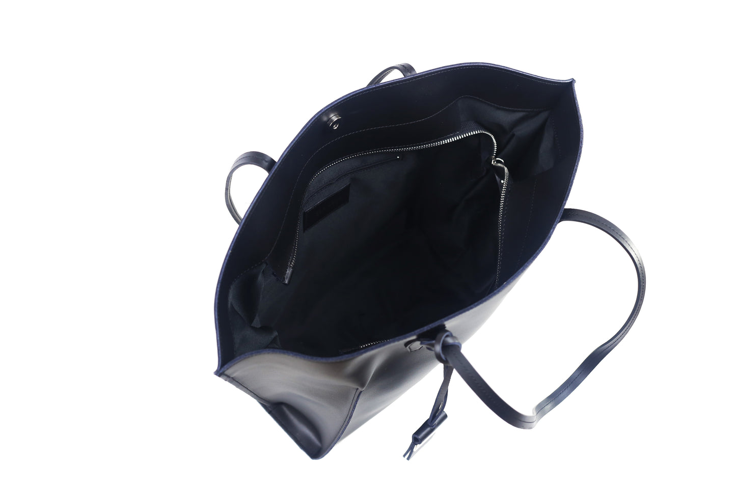 Serafina black wing leather shopper bag - ELEARIA